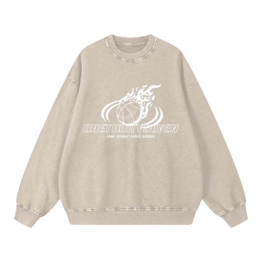 ONE37 All-Star Snow Washed Oversized Sweatshirt